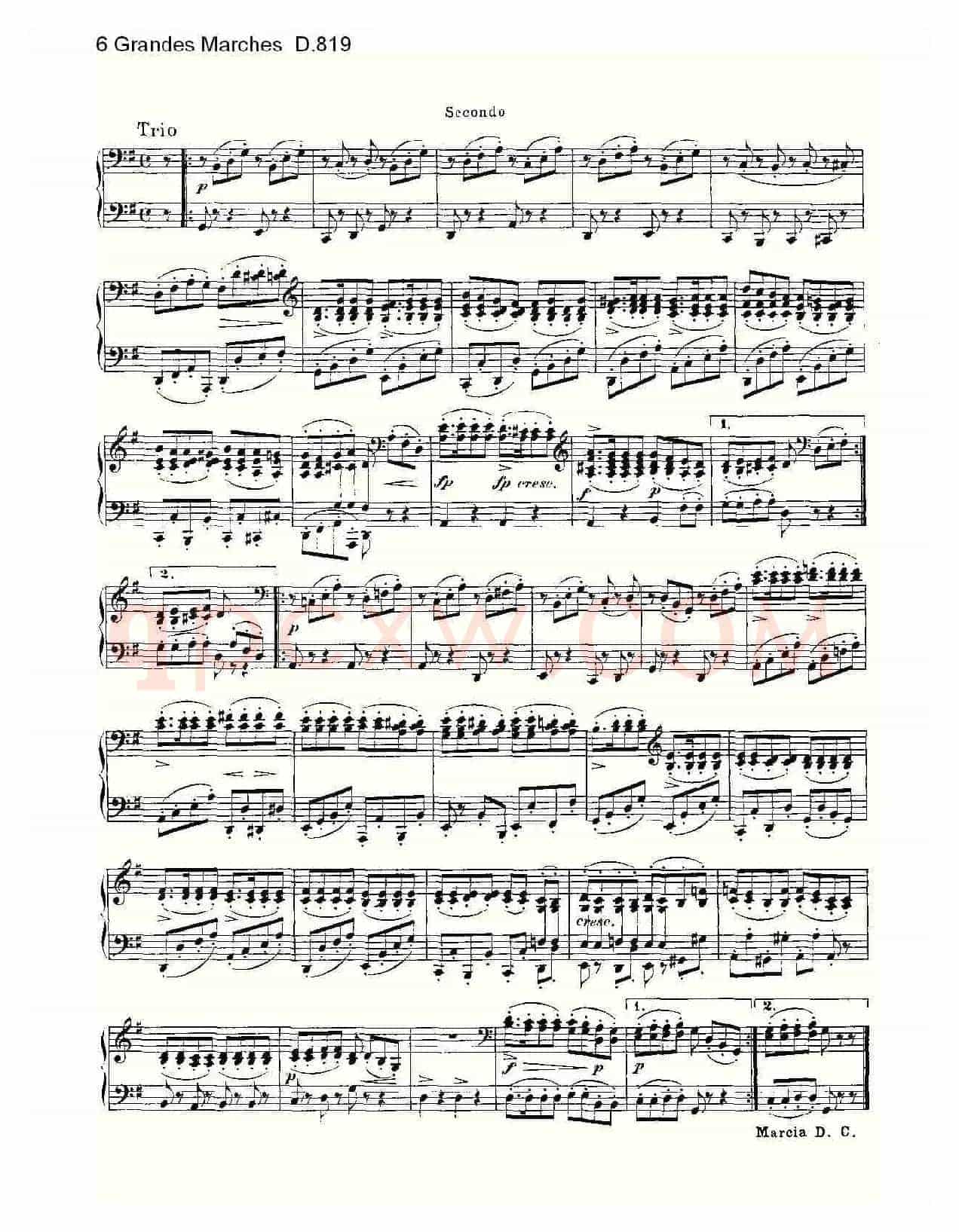 6 Grandes Marches D.819(6 贵族进行曲 D.819)