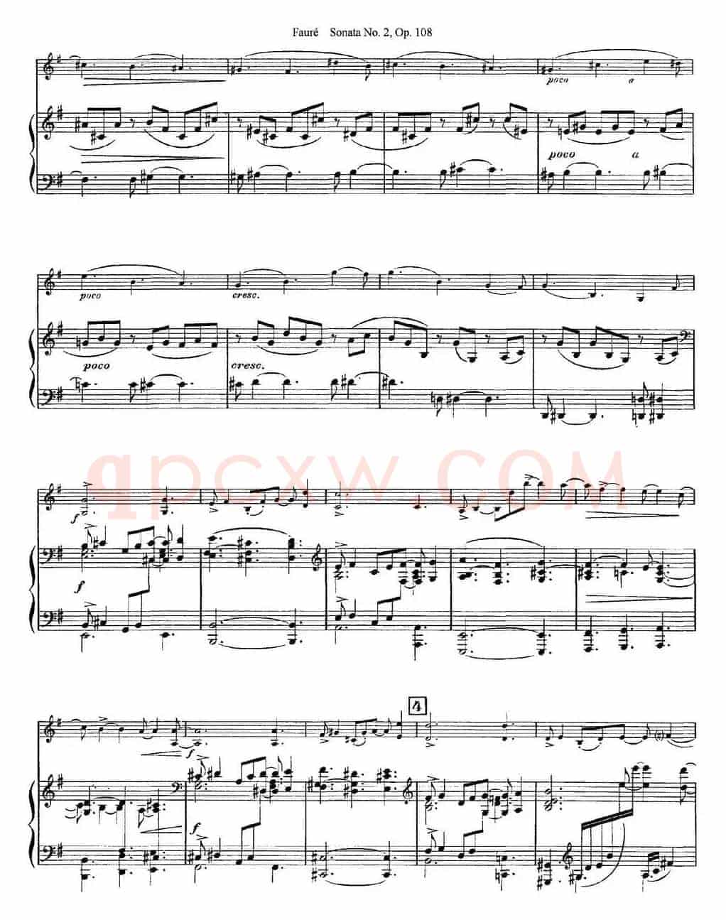 Violin Sonata No.2 Op.108（小提琴+钢琴伴奏）