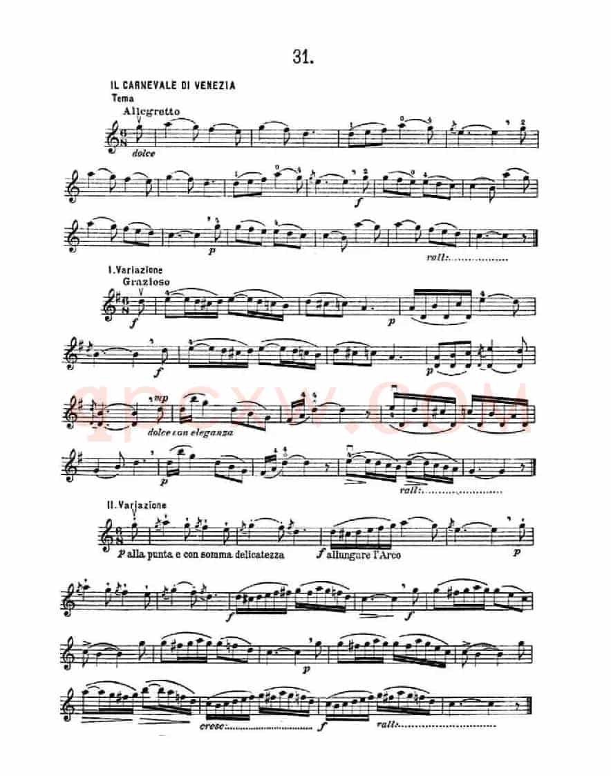 36 Studi Melodici E Facilissimi Op.48之31—36（36首容易旋律 作品.48）
