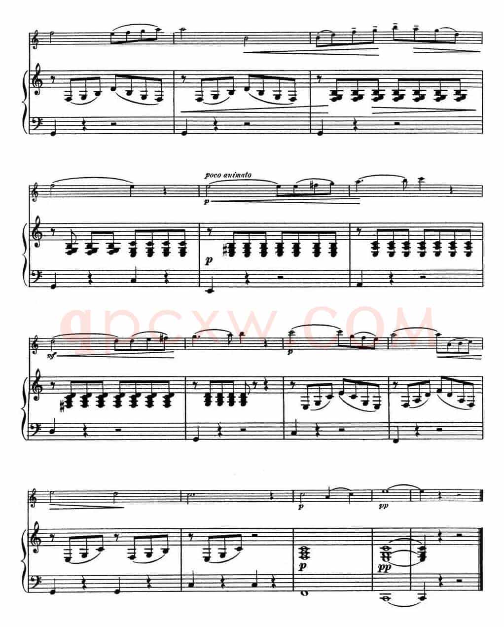 25首小提琴曲合集:Chant d'adieu.(Farewell Song.)(BENONI LAGYE.Op.97)(小提琴+钢琴伴奏)