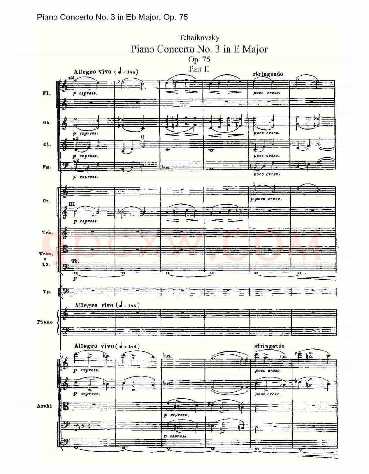 Piano Concerto No.3 in Eb Major, Op.75(Eb大调第三钢琴协奏)