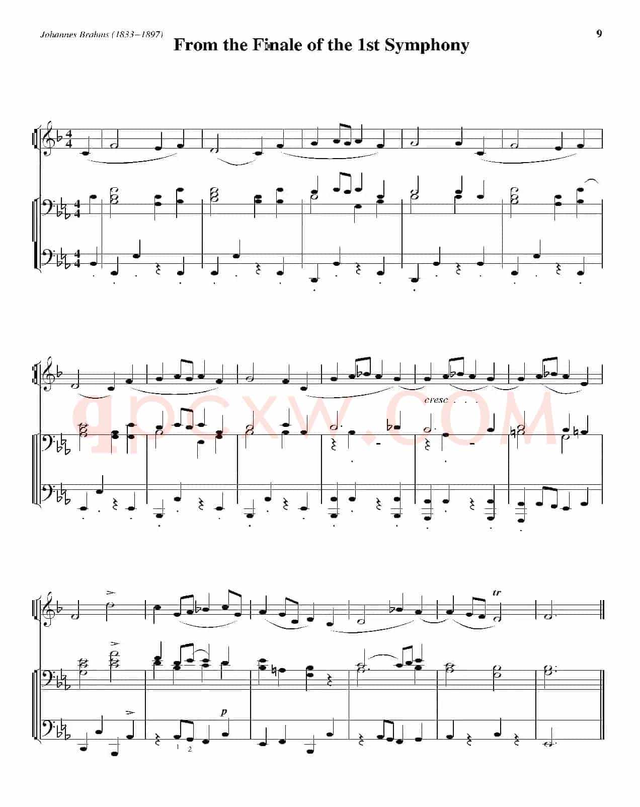 From the Finale of the 1st Symphony