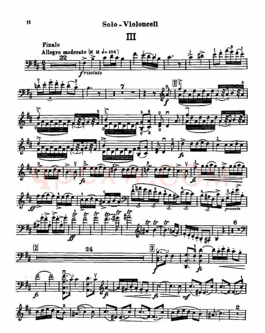 CELLO CONCERTO in B minor（大提琴）