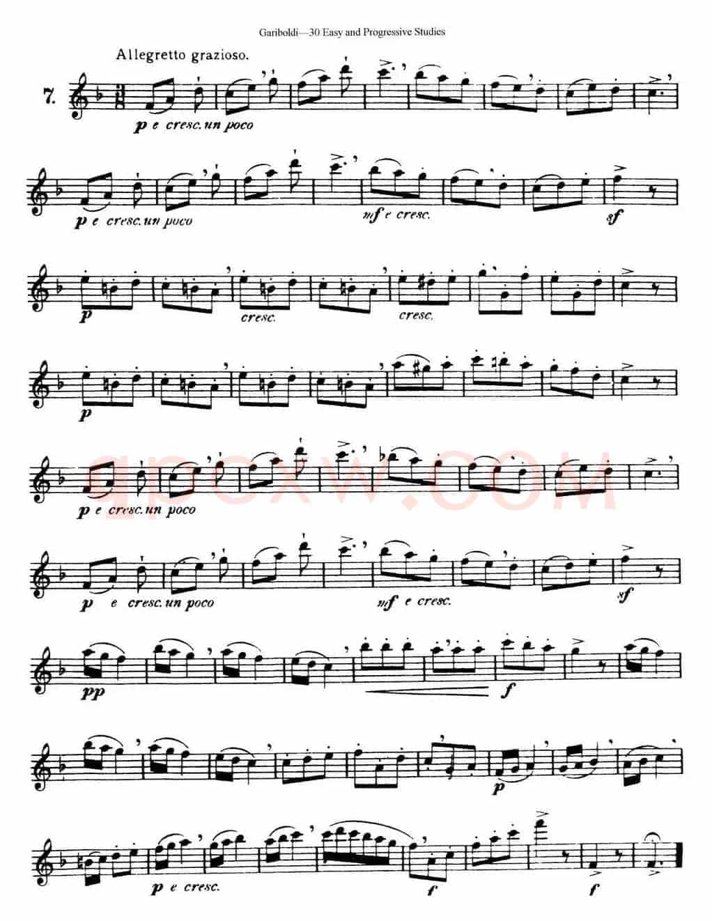 三十首基础及提高练习曲（NO.7）
