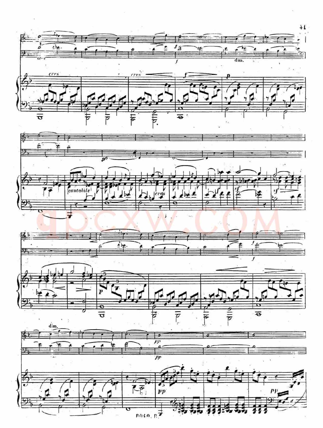 Piano Trio No.1 in d Minor Op.49(d小调第一钢琴三重奏·第四乐章)
