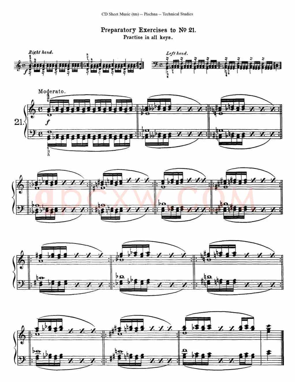 Technical Studies 60 Progressive Exercises(60首钢琴循序渐进练习曲 P31——40)