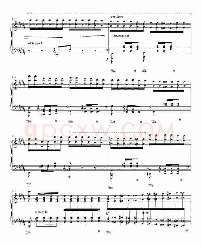 钟（帕格尼尼大练习曲III 、吴锦云制谱版）