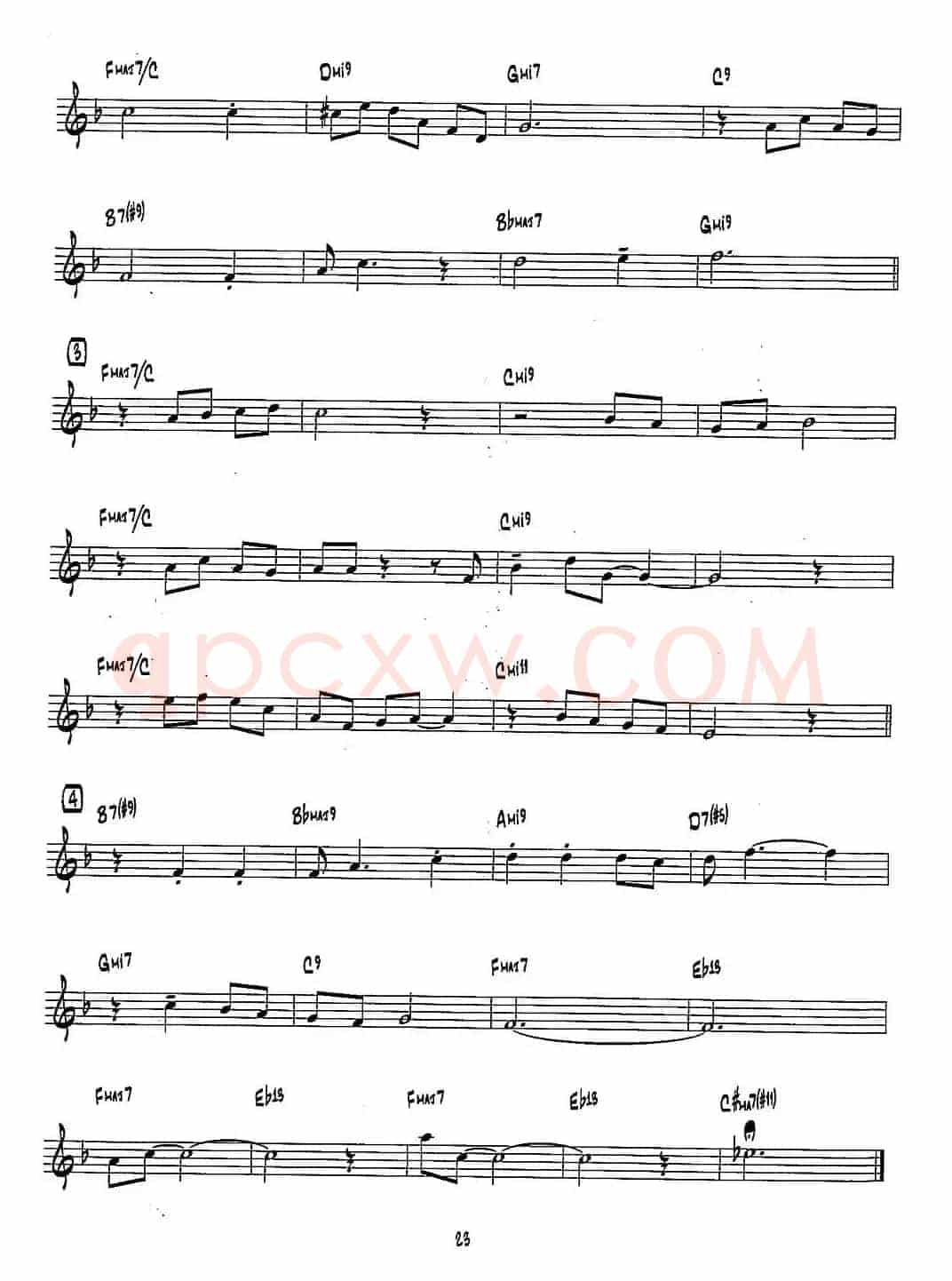 WALTZ（15首爵士练习曲之10）