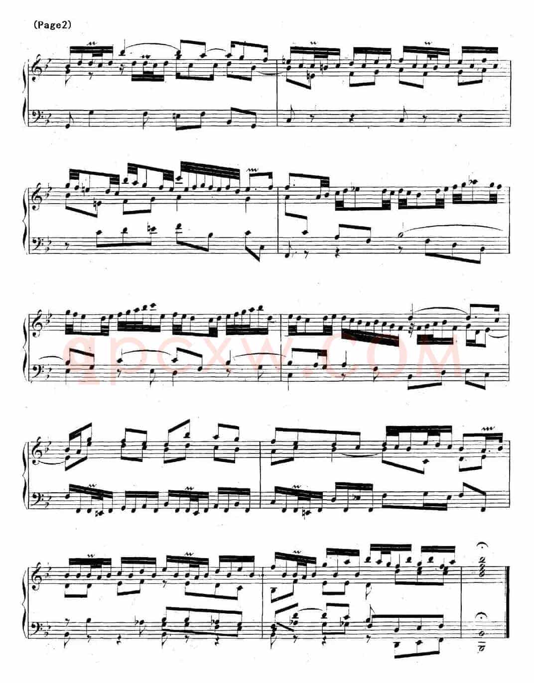 帕蒂塔6首德国组曲（No.1 降B大调 巴赫 Partita B-flat Major BWV825）