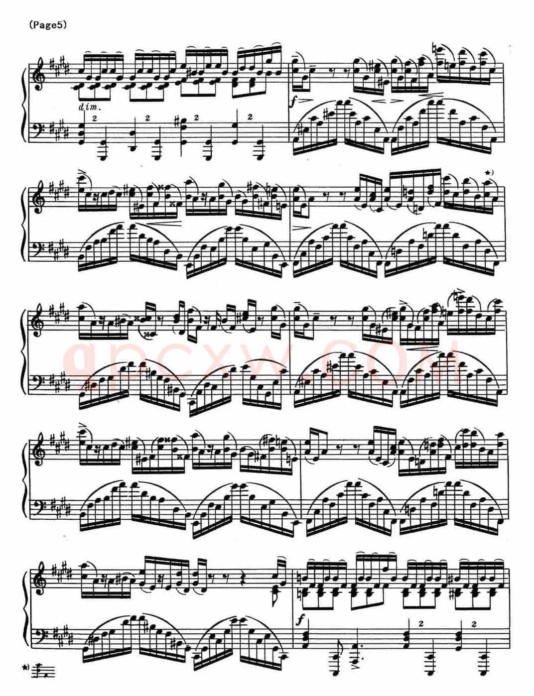 斯克里亚宾8首钢琴练习曲 Op42(No.5 Alexander Scriabin Etudes)