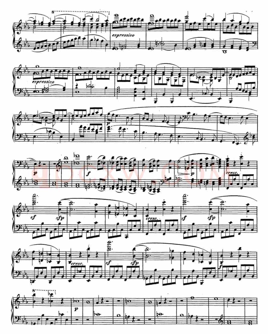 贝多芬钢琴奏鸣曲26 告别 降E大调 Op.81a E-flat major