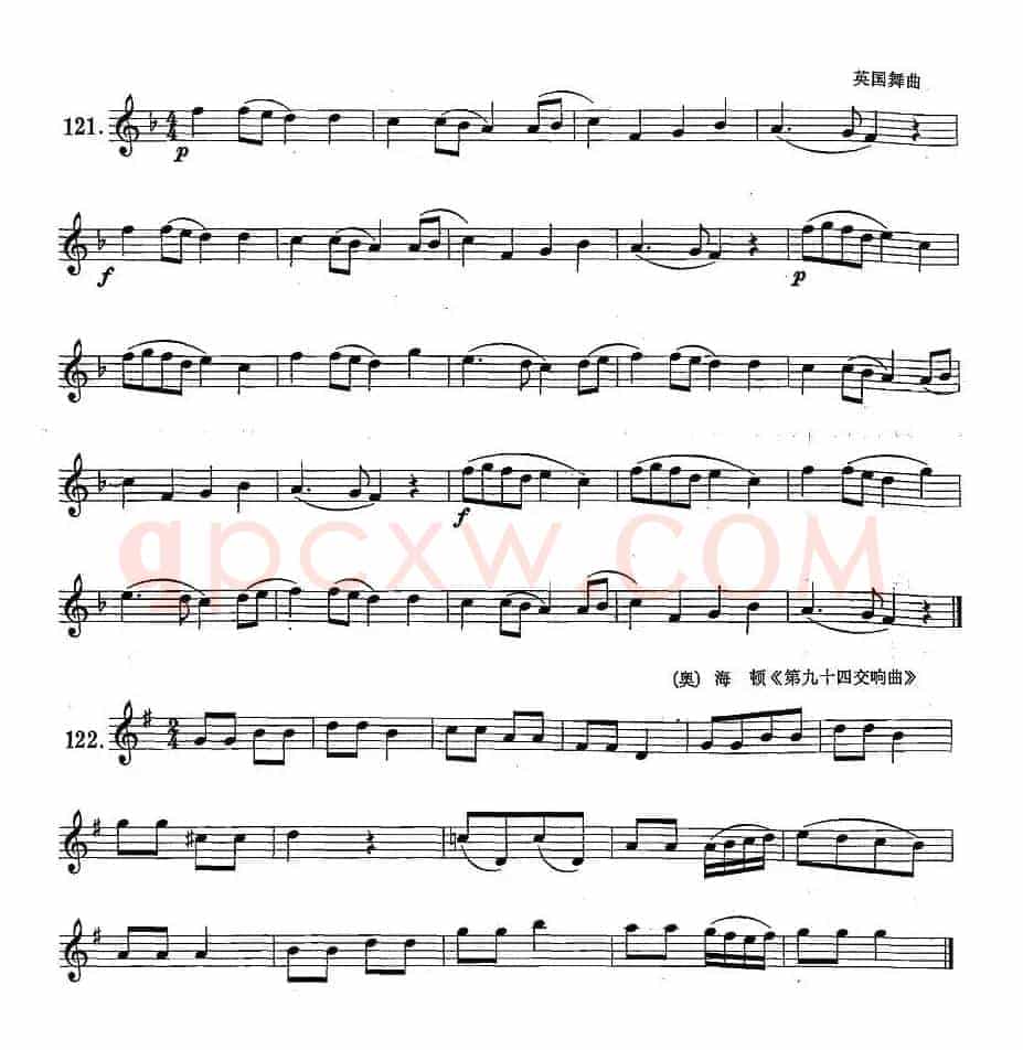 萨克斯练习曲合集（1—21）低音C音的练习