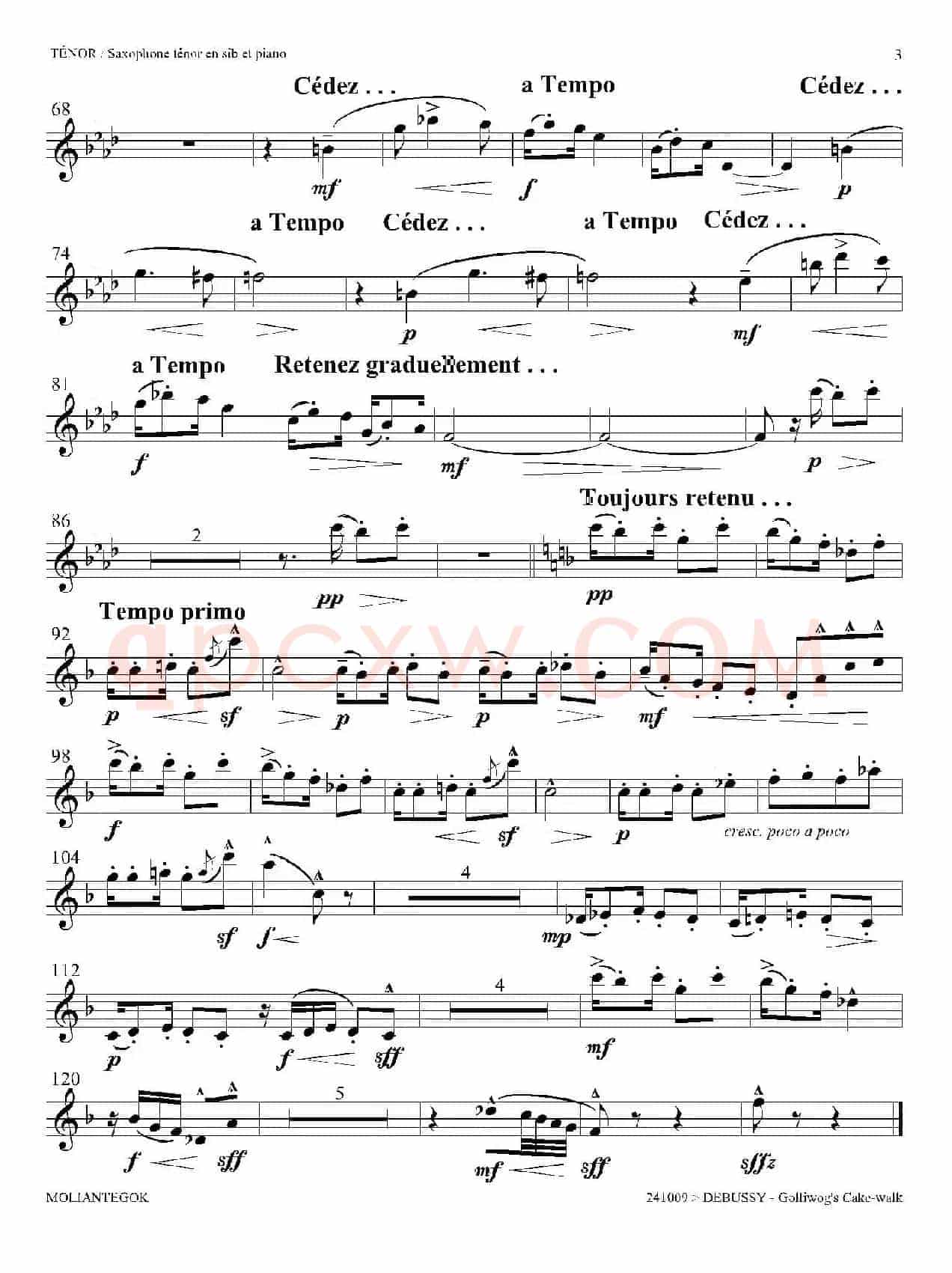 木偶步态舞（次中音萨克斯）