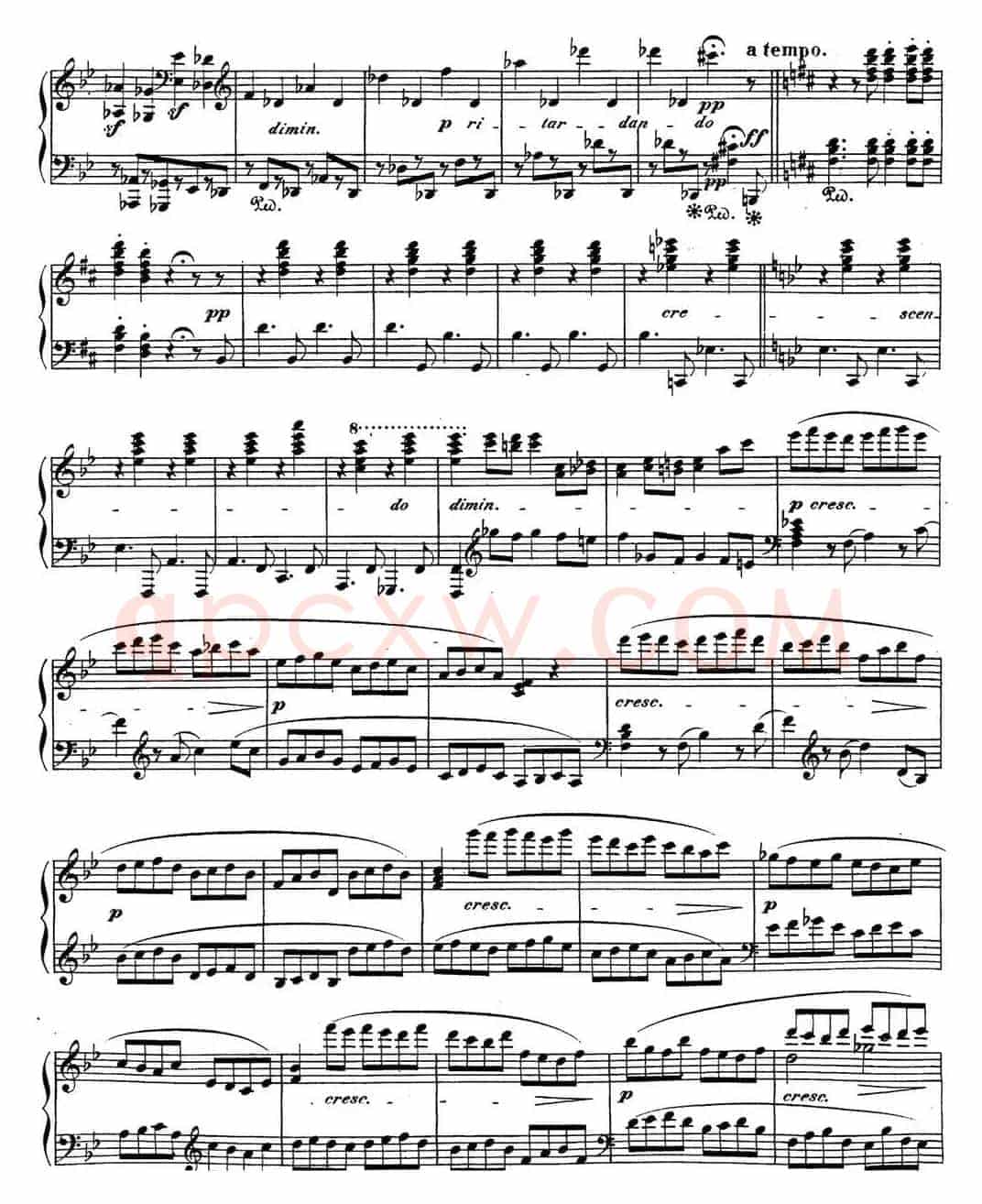 贝多芬钢琴奏鸣曲29 钢琴（锥子键琴）降B大调 Op.106 B-flat major