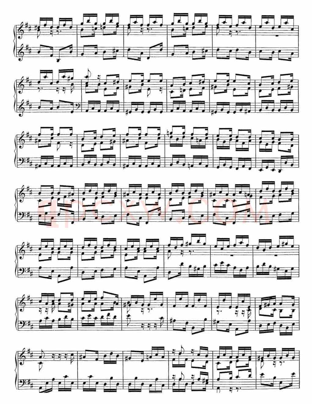 Toccata BWV 912(7首托卡塔·No.3 D大调)