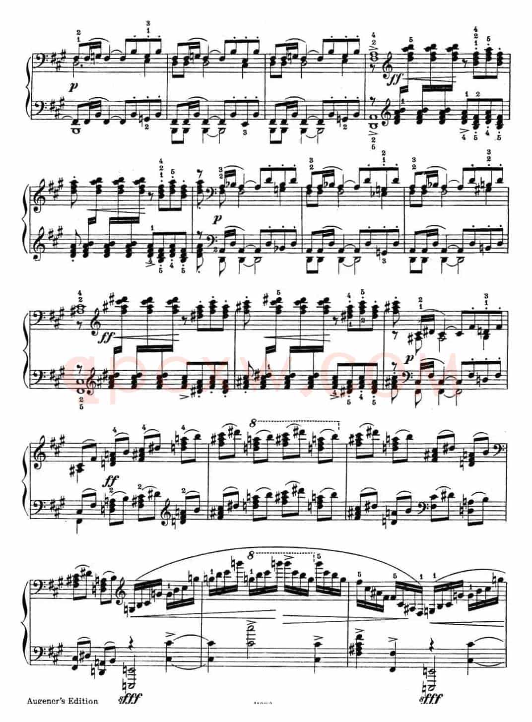 拉赫玛尼诺夫 幻想小品集 Op.3 No.4 小丑 升f小调