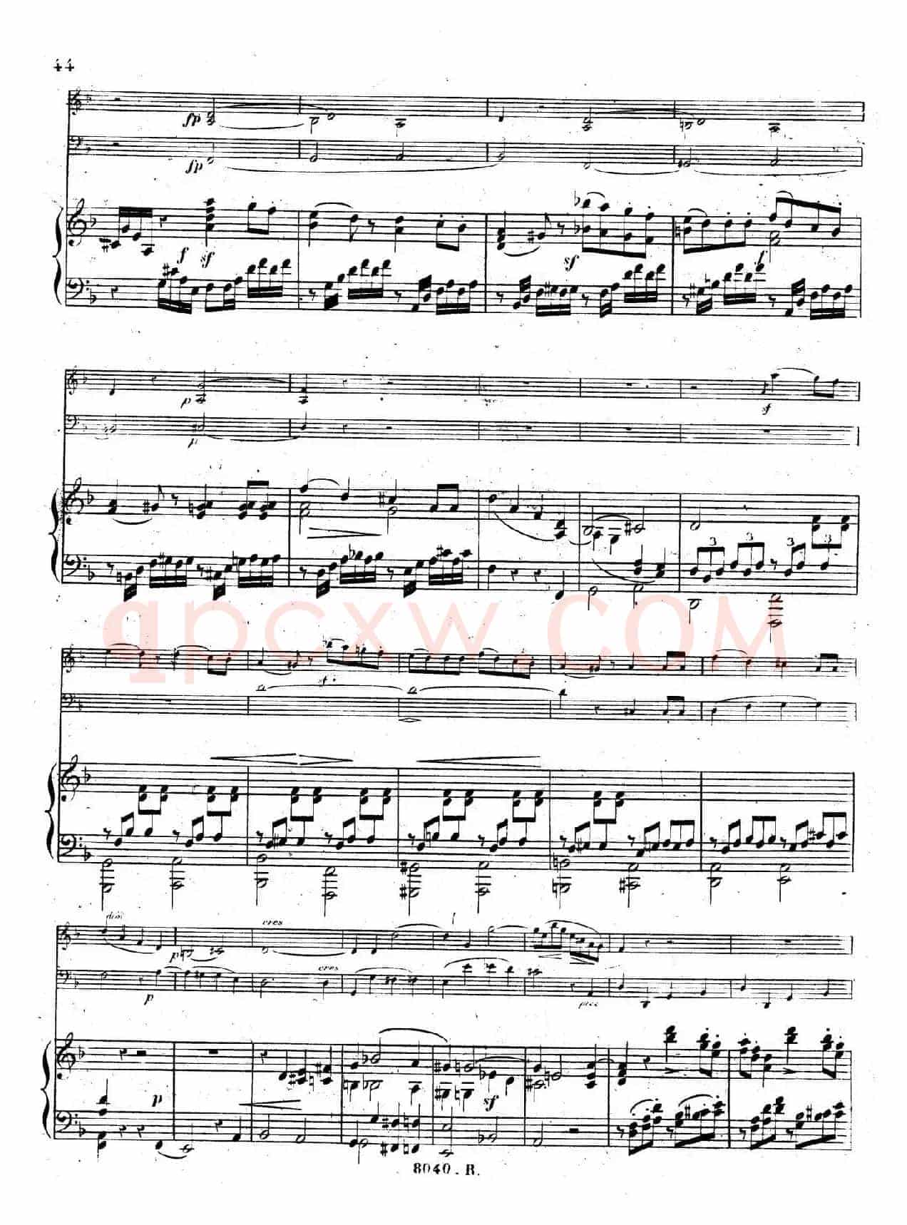 Piano Trio No.1 in d Minor Op.49(d小调第一钢琴三重奏·第四乐章)