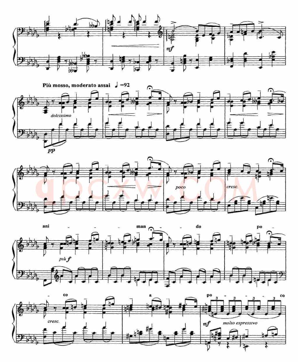 柴可夫斯基18首钢琴小品Op.72(14.Chant elegiaque)