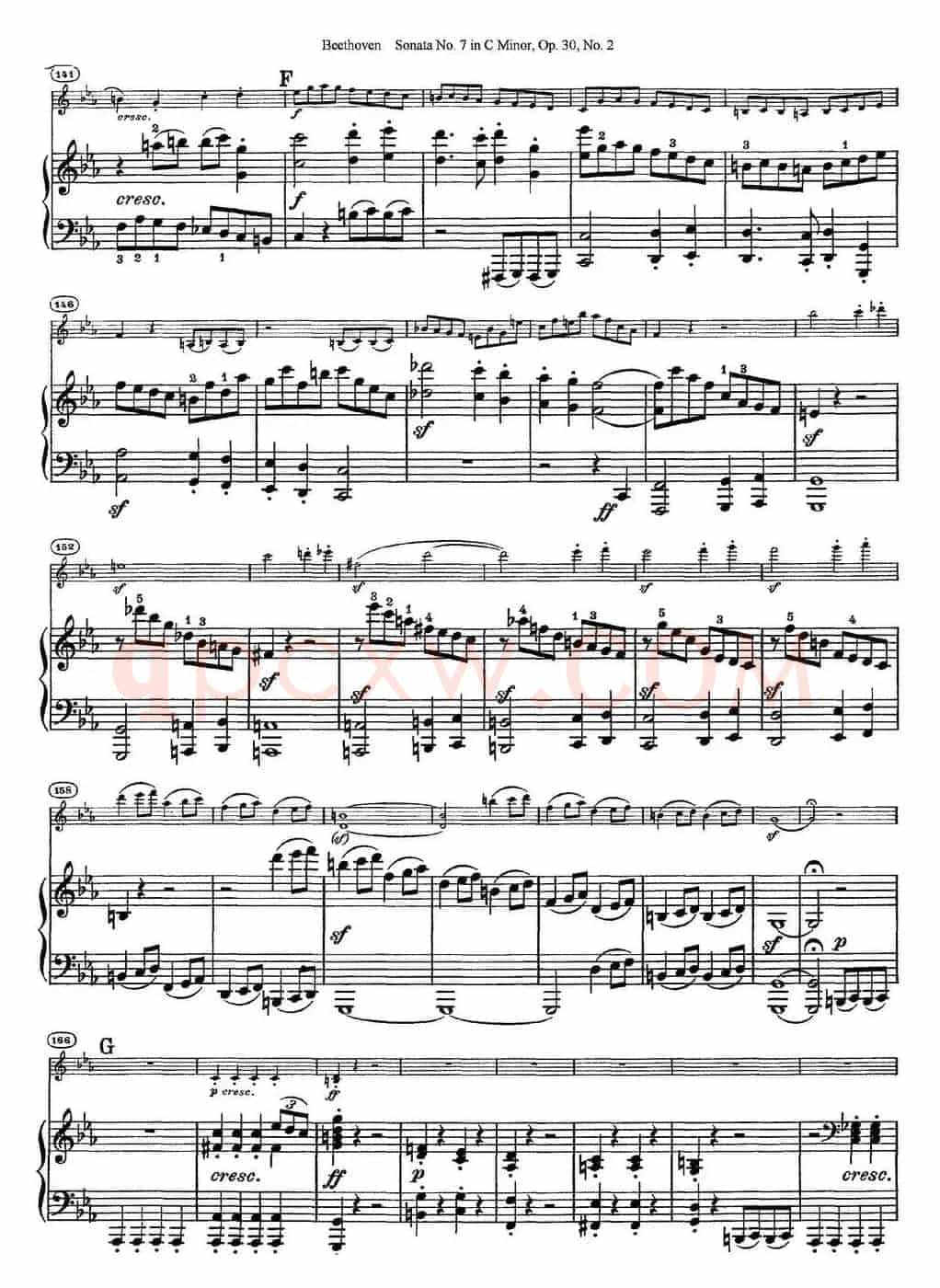 Violin Sonata No.7 in C Minor Op.30 No.2（小提琴+钢琴伴奏）