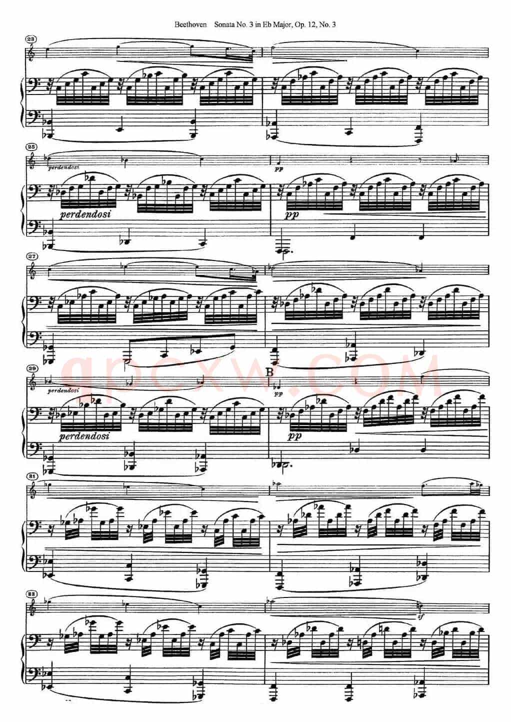 Violin Sonata No.3 in Eb Major Op.12 No.3（小提琴+钢琴伴奏）