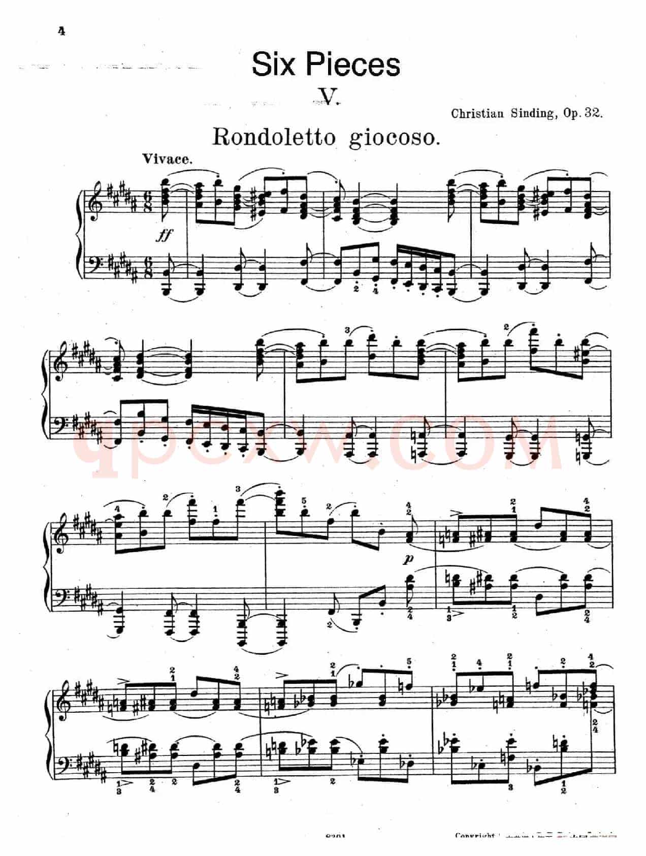Six Pieces Op.32(6首小品·5. 快乐小回旋曲)