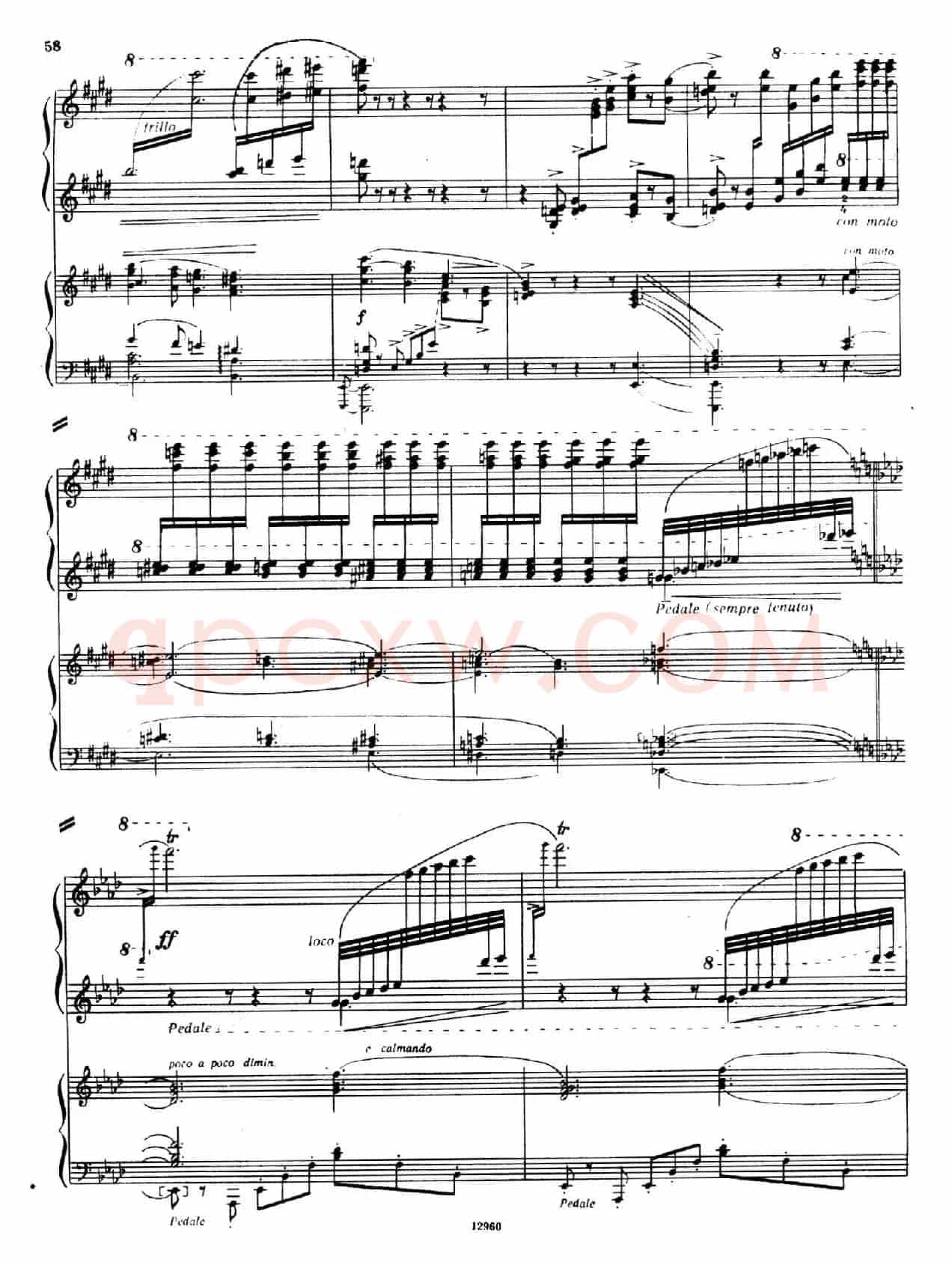 Piano Concerto No.2 in c Minor Op.50(c小调第二钢琴协奏曲·Ⅱ·双钢琴)