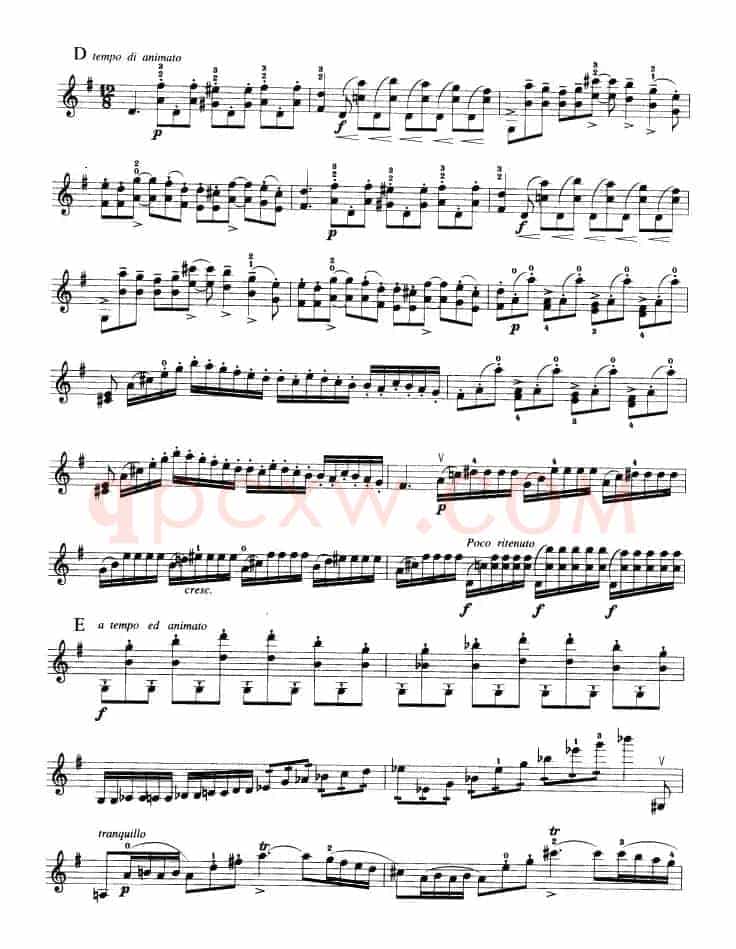 第七协奏曲Op.76（小提琴分谱）