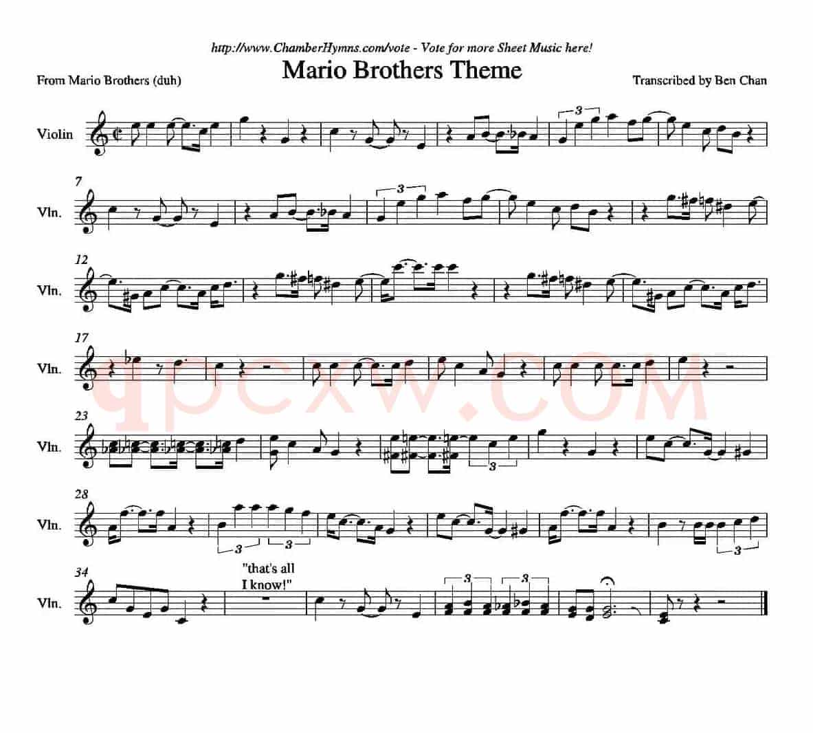 Mario Brothers Theme