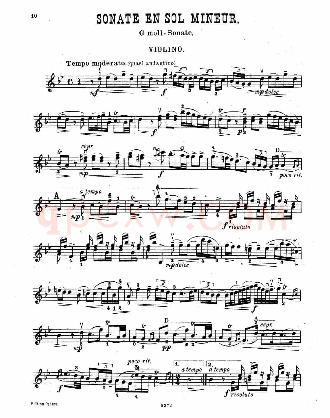 g小调小提琴奏鸣曲（塔蒂尼作曲版）