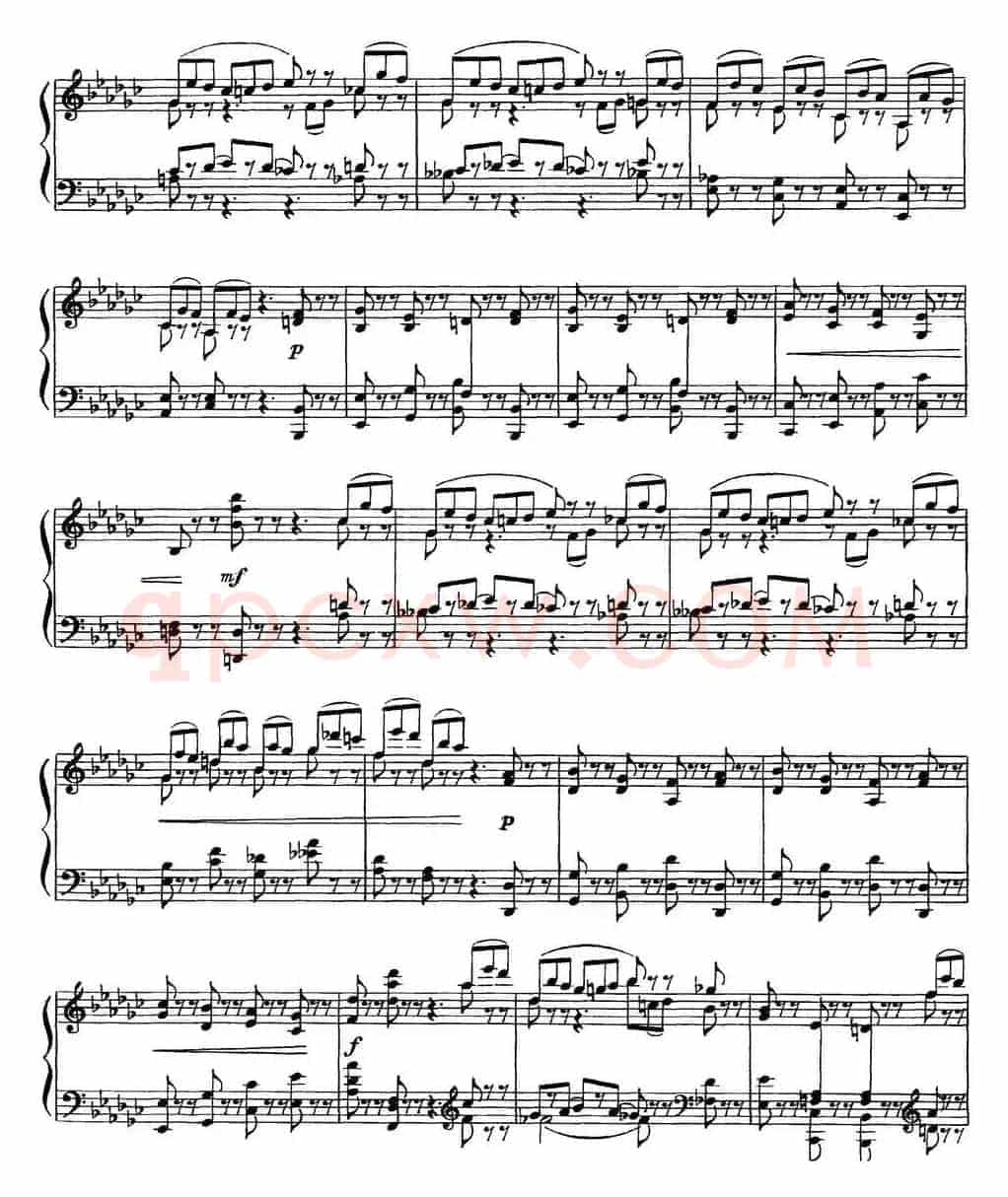 柴可夫斯基18首钢琴小品Op.72(10.Scherzo-fantaisie)