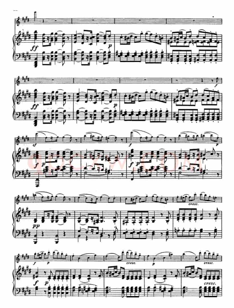 E小调协奏曲（Op.64）（小提琴+钢琴）