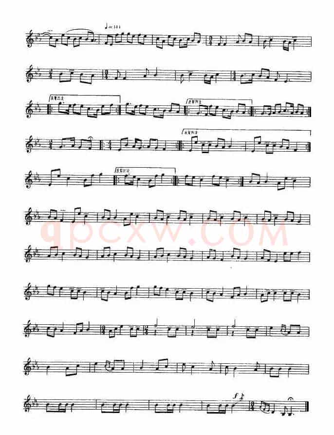 刀郎舞曲（卡龙、五线谱）
