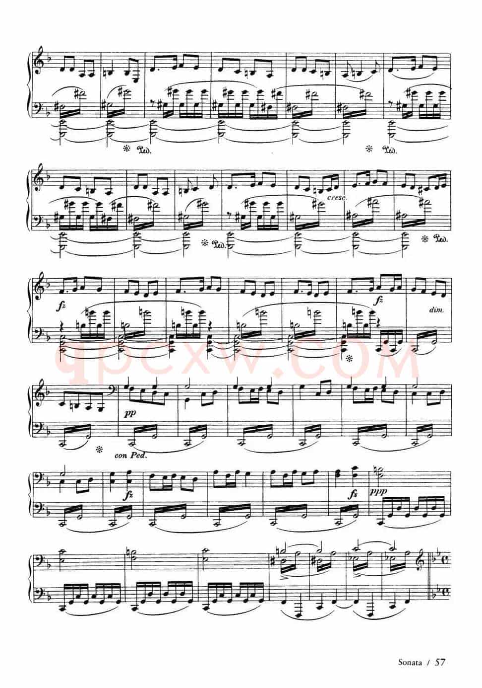 Piano Sonata in F Maj Op·12(F大调钢琴奏鸣曲·第三乐章)