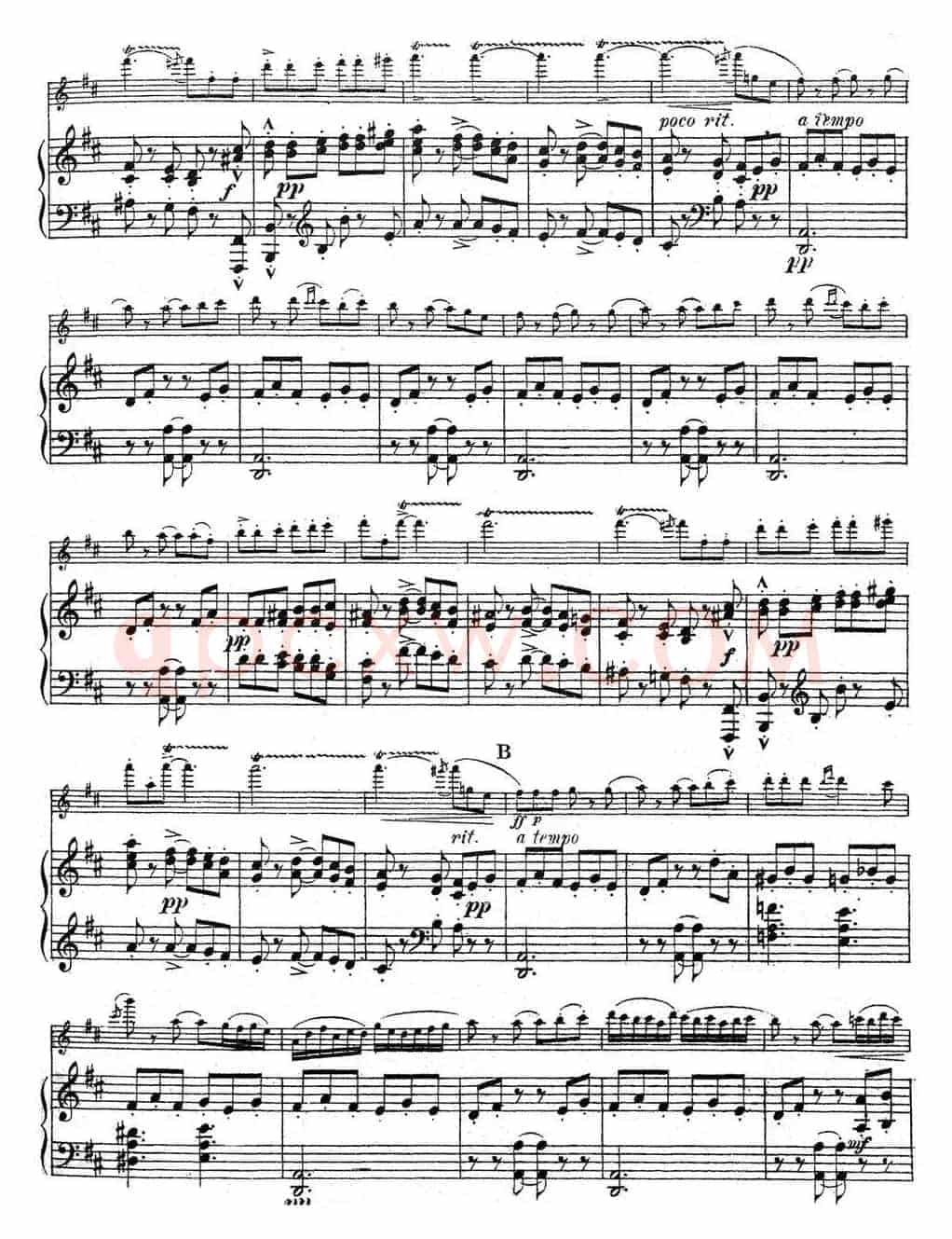 Symphonie Espagnole Op.21，No.5（西班牙交响曲）（小提琴+钢琴伴奏）