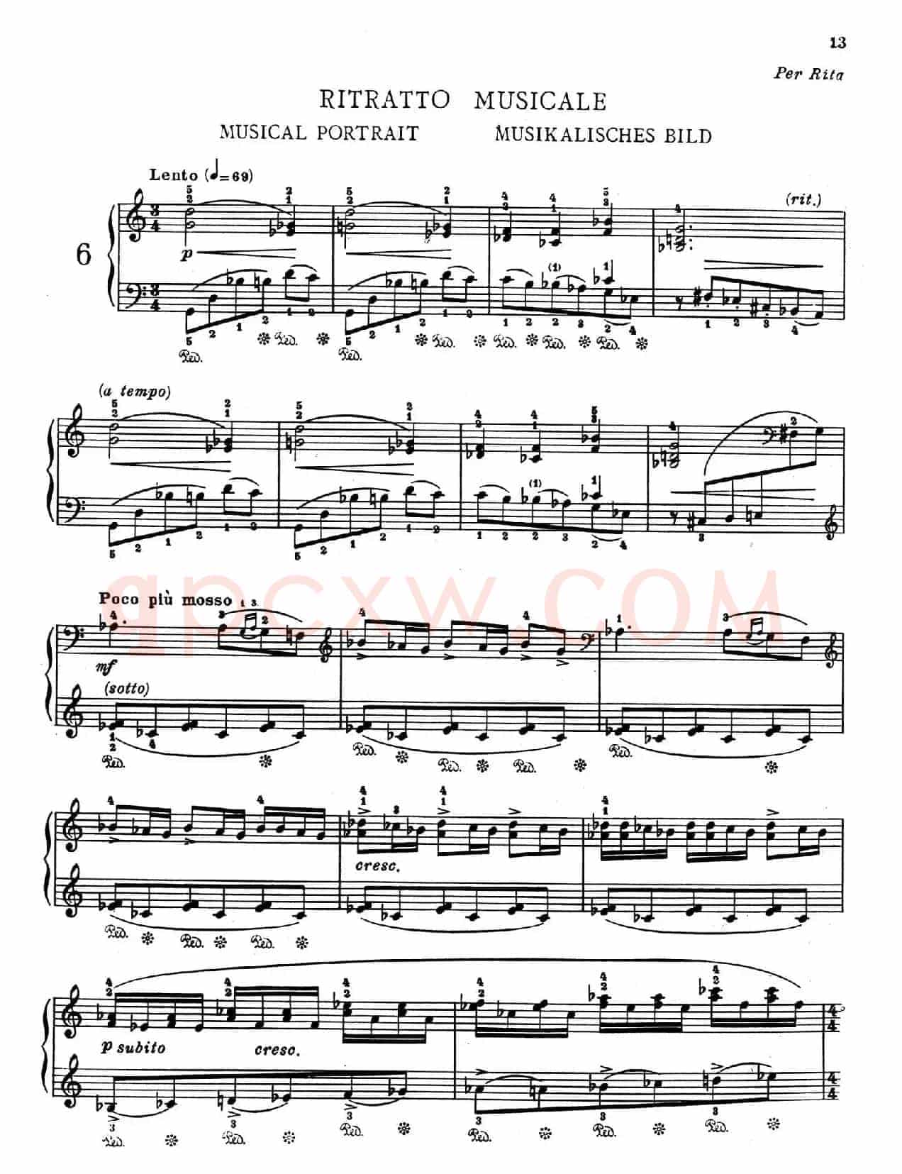Children's Album Book 1 Op.62(儿童钢琴曲集·6)
