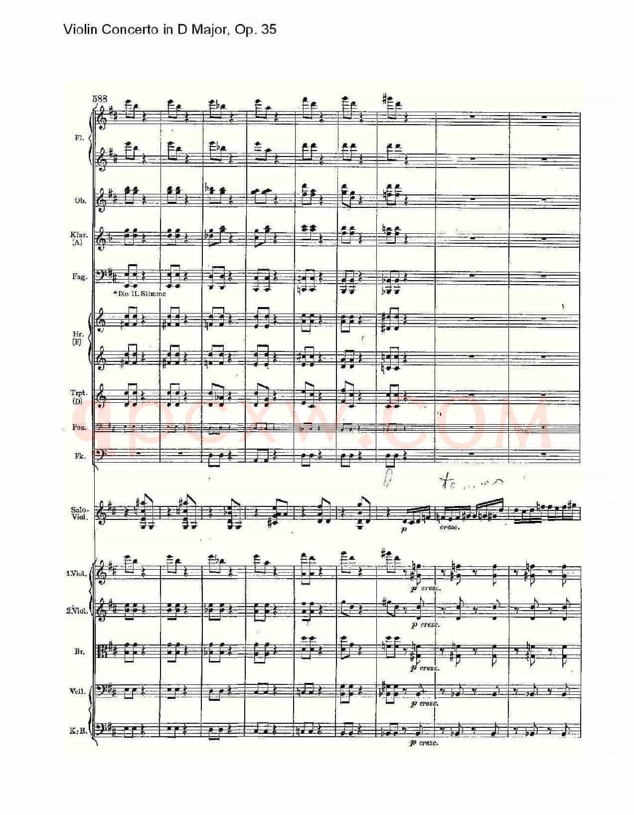 D大调小提琴协奏曲, Op.35第三乐章（二）