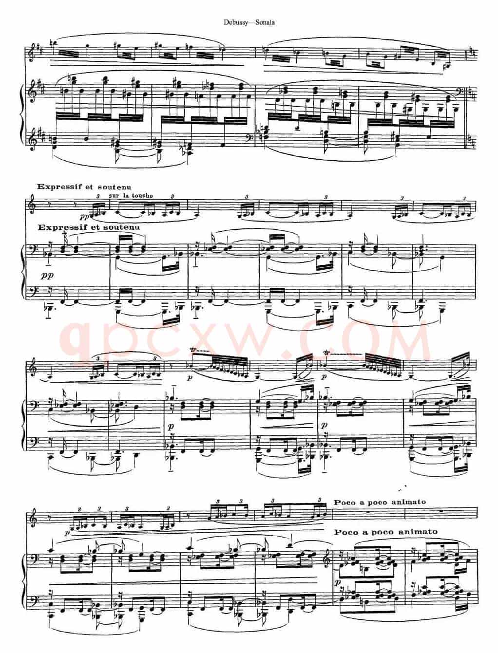 Debussy Sonata（小提琴+钢琴伴奏）