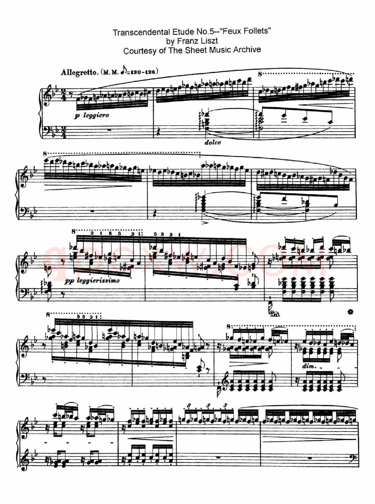 12 Etudes d'execution Transcendante S.139(12首超技练习曲·5)