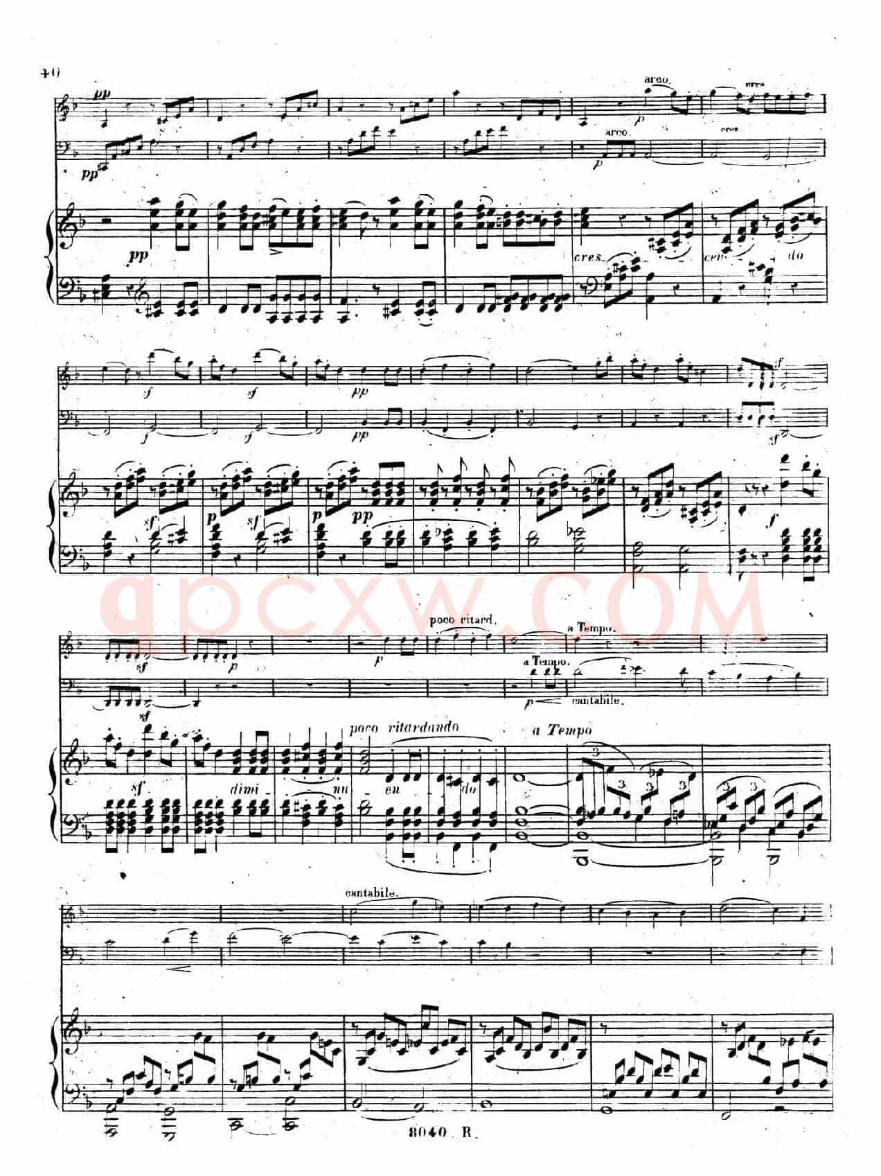 Piano Trio No.1 in d Minor Op.49(d小调第一钢琴三重奏·第四乐章)