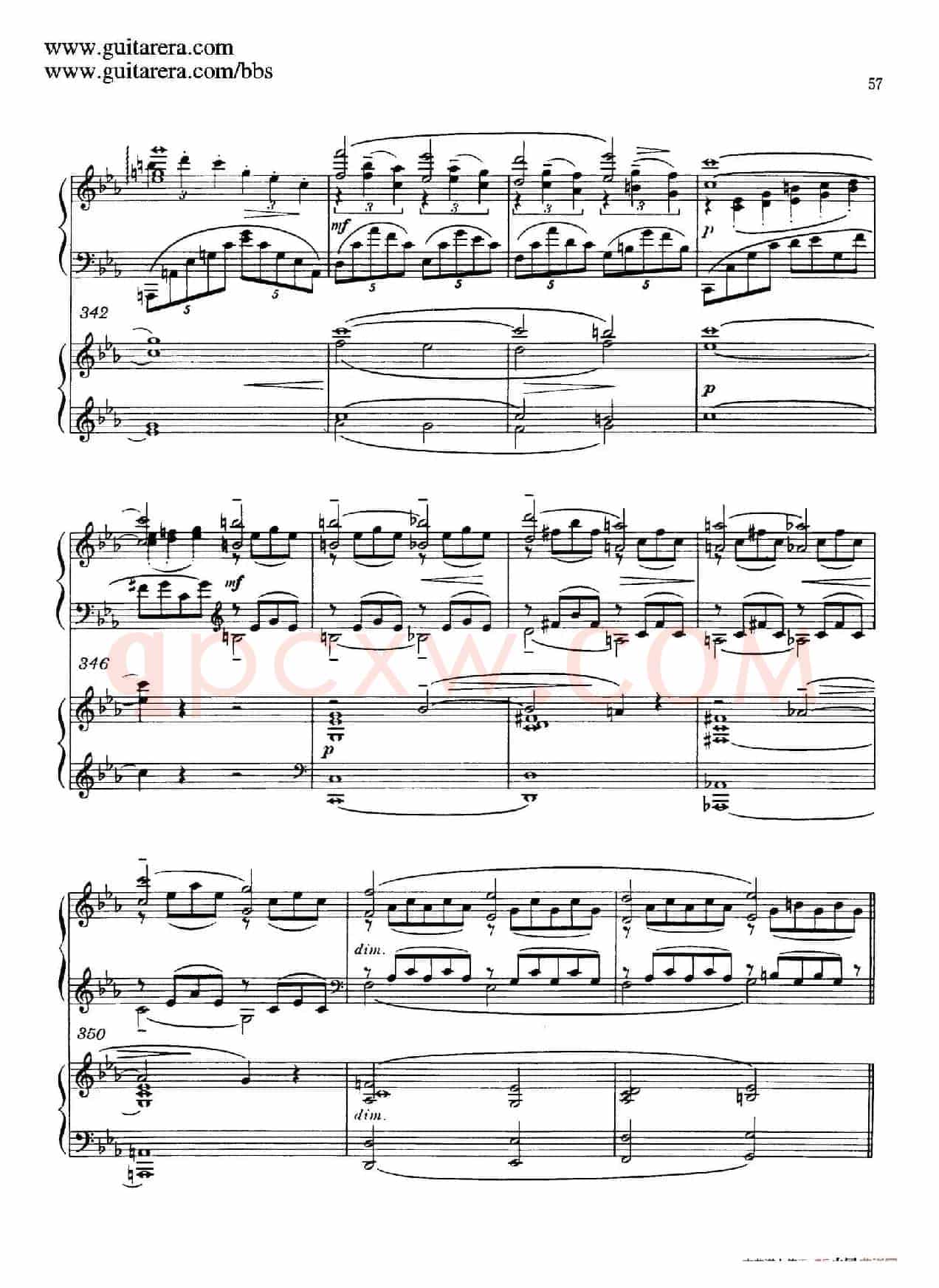 c小调第二钢琴协奏曲 Op.18(双钢琴·第一乐章)
