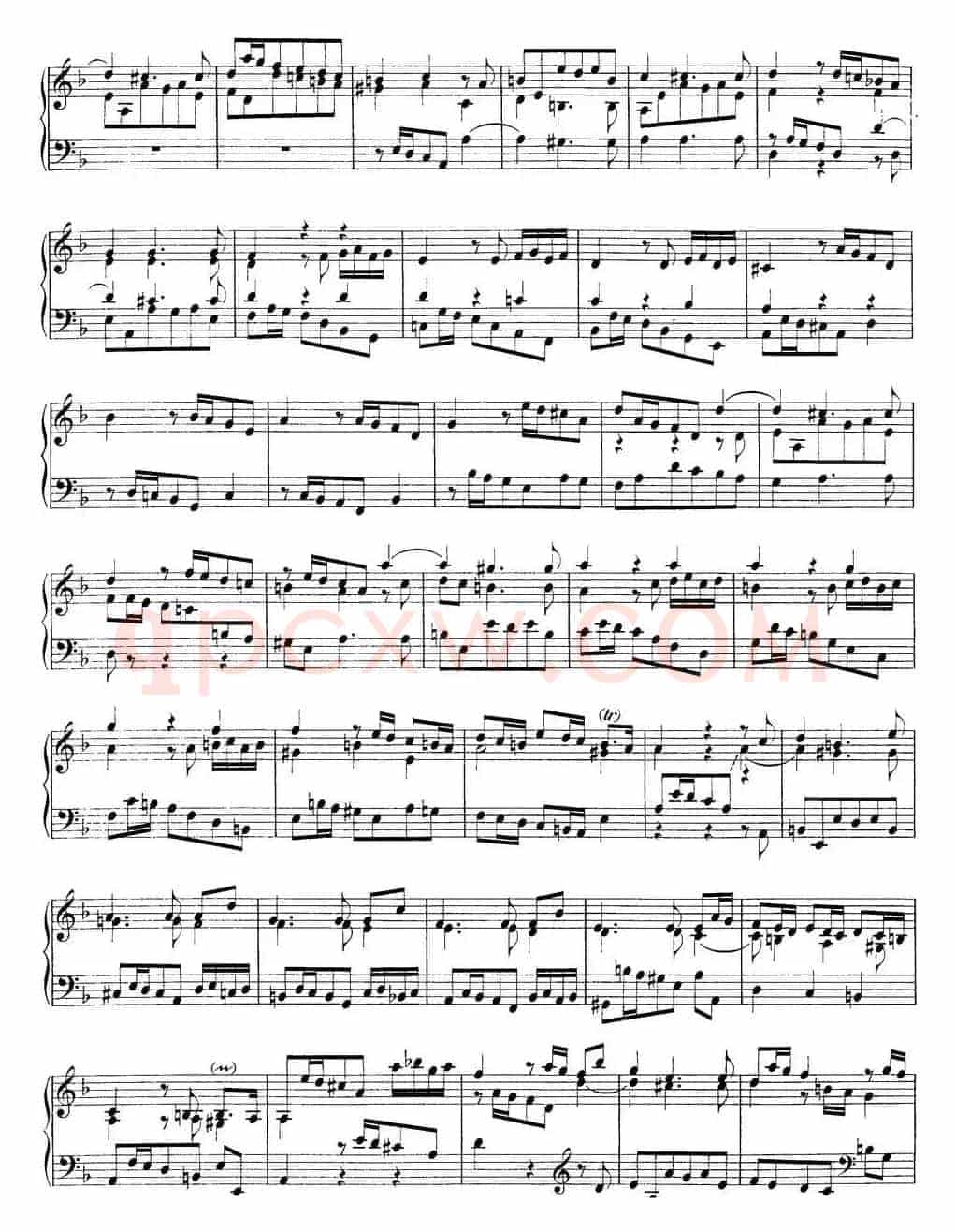 Toccata Minor BWV 913(7首托卡塔·No.4 d小调)