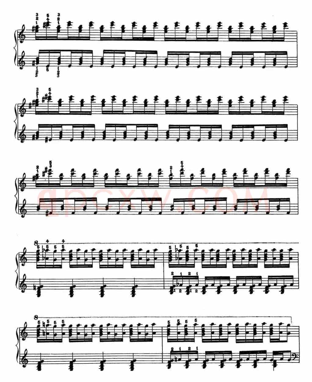 Technical Exercises S.146(李斯特钢琴技巧练习 BOOK Ⅷ)