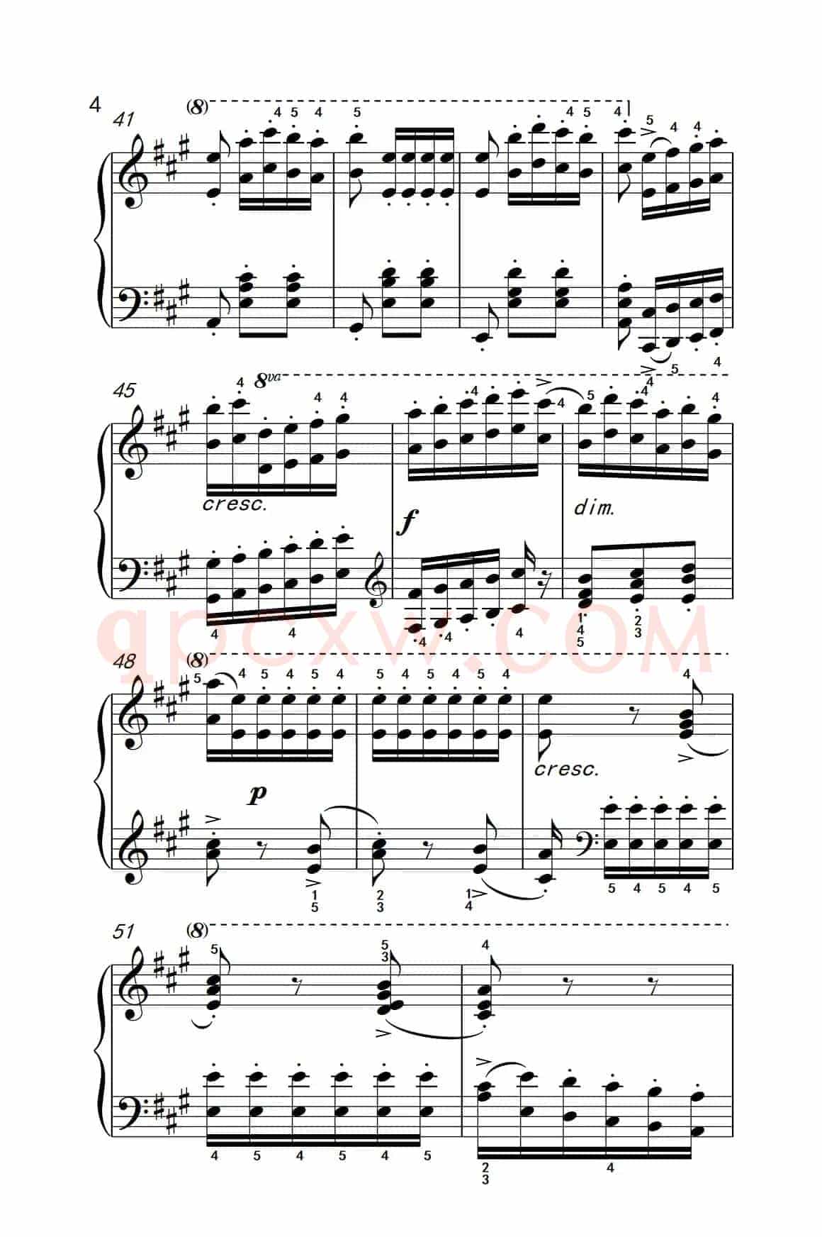 车尔尼钢琴八度练习曲 553（3）
