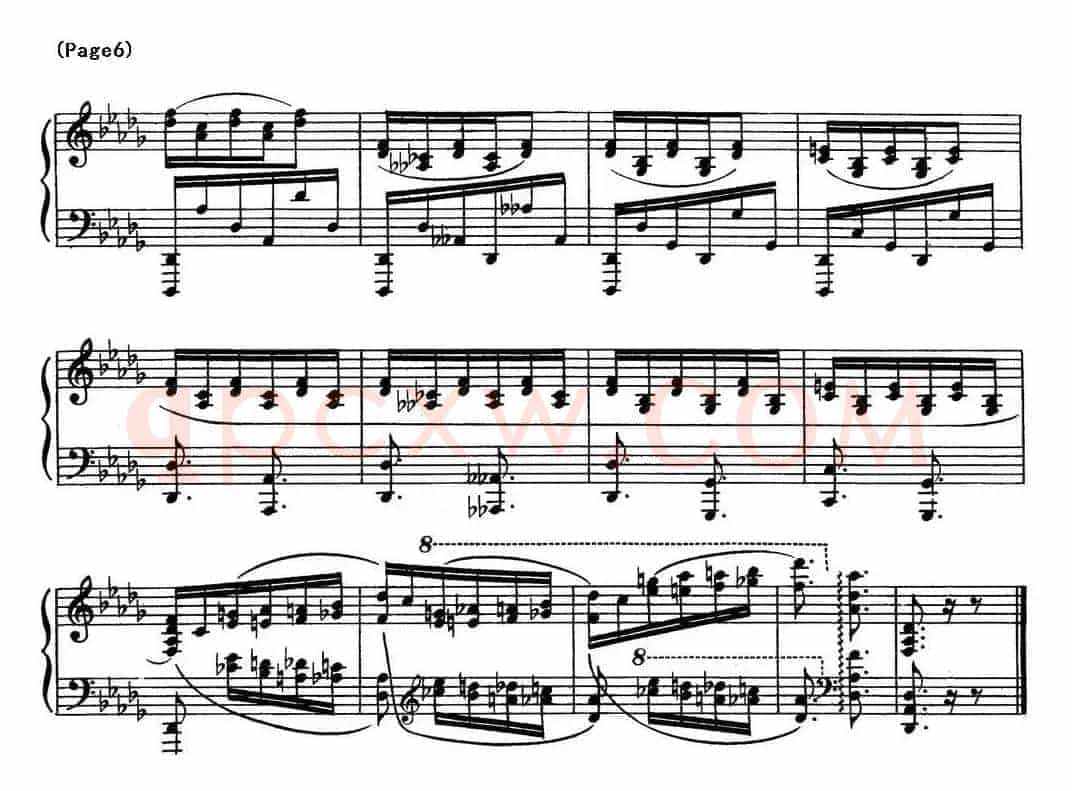 斯克里亚宾12首钢琴练习曲 Op8（No.10 Alexander Scriabin Etudes）