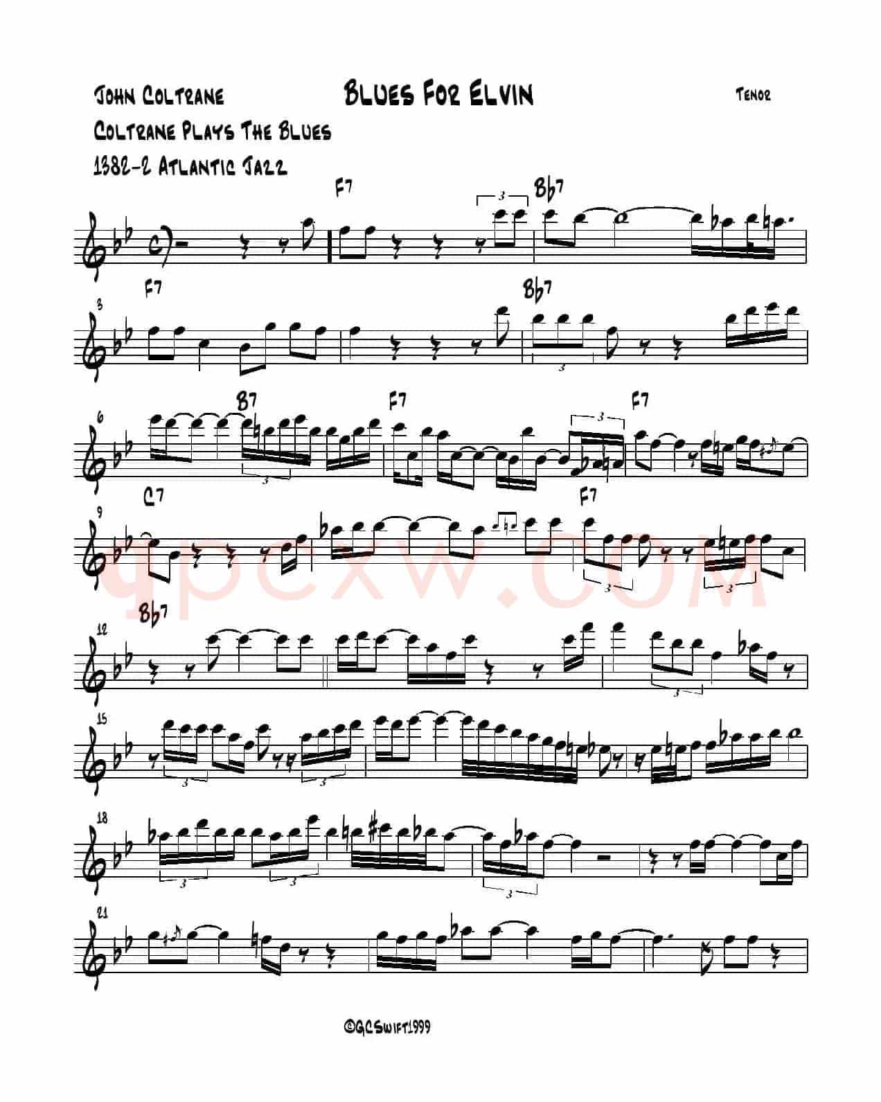 BLUES FOR ELVIN