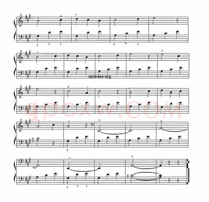 考级初级曲目：春之歌