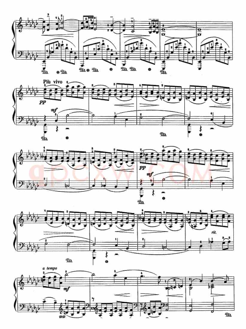 现代钢琴曲：26、哀歌（Op.3，No.1）