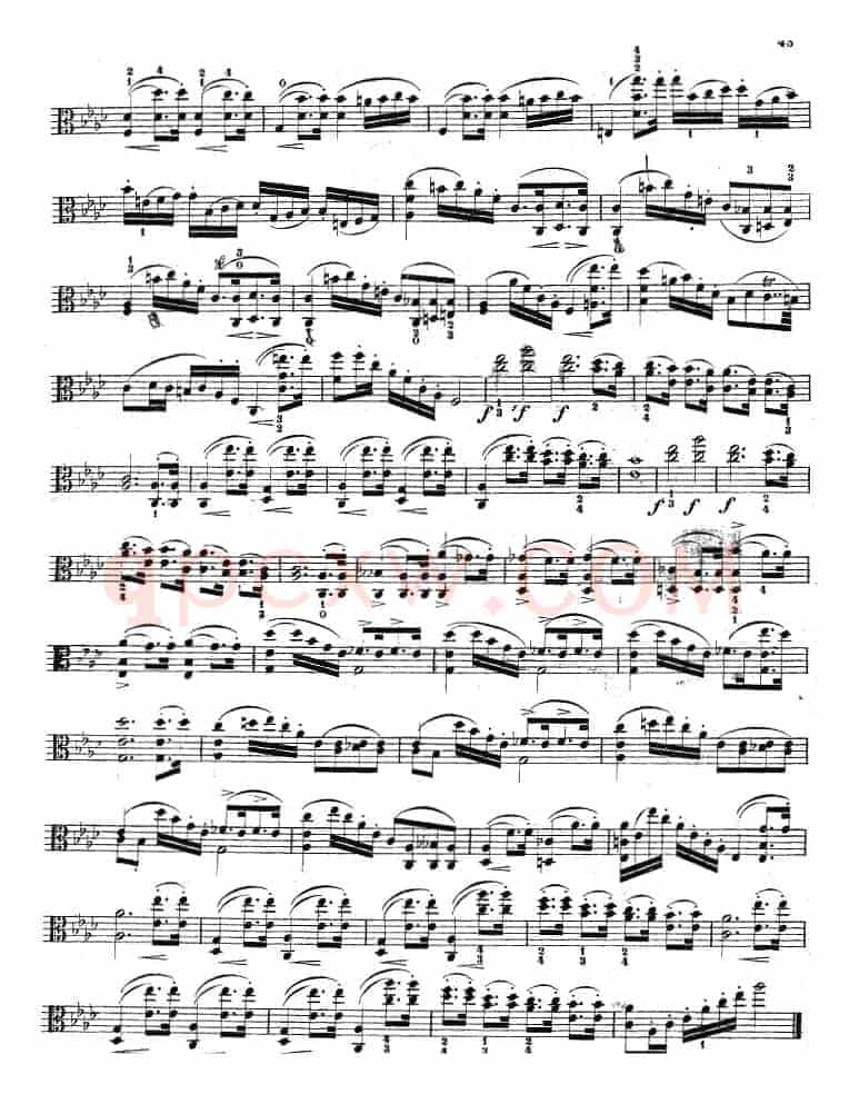 克莱采尔《中提琴练习曲40首》（ETUDE 33-35）