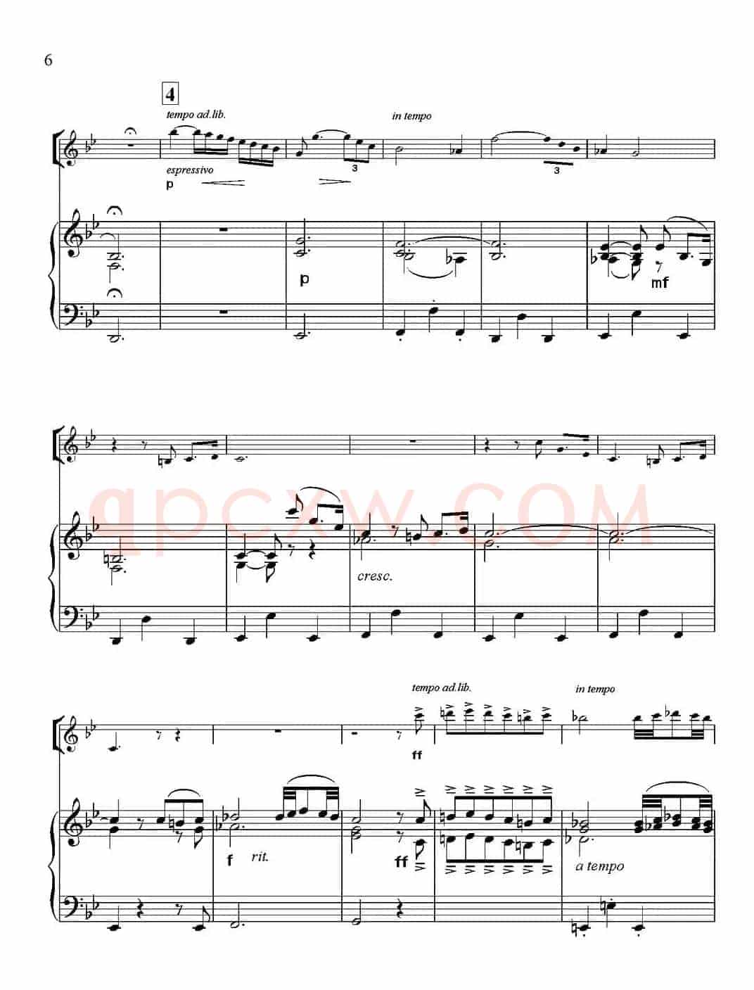 Adagio for Strings & Organ（柔板）（小提琴+钢琴伴奏）