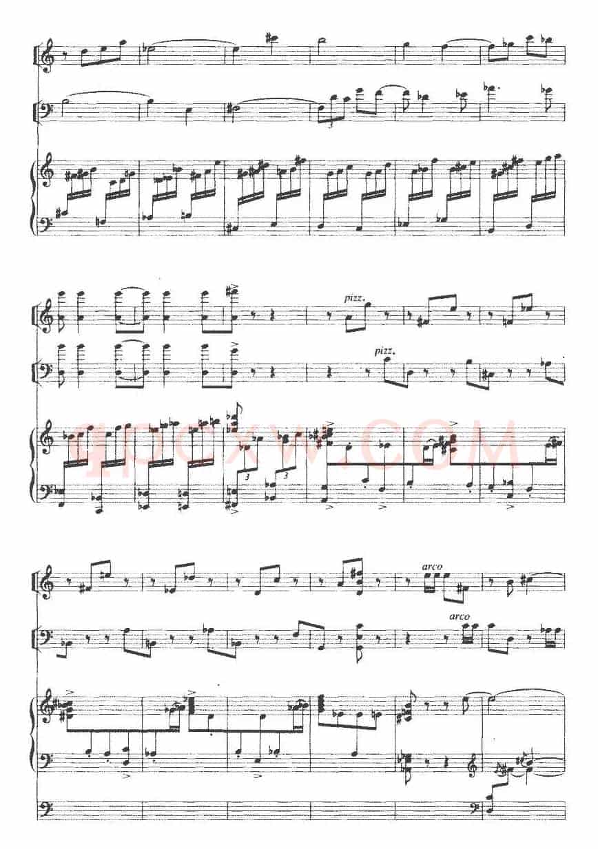 钢琴三重奏（陈铭志作曲版、小提琴+大提琴+钢琴）